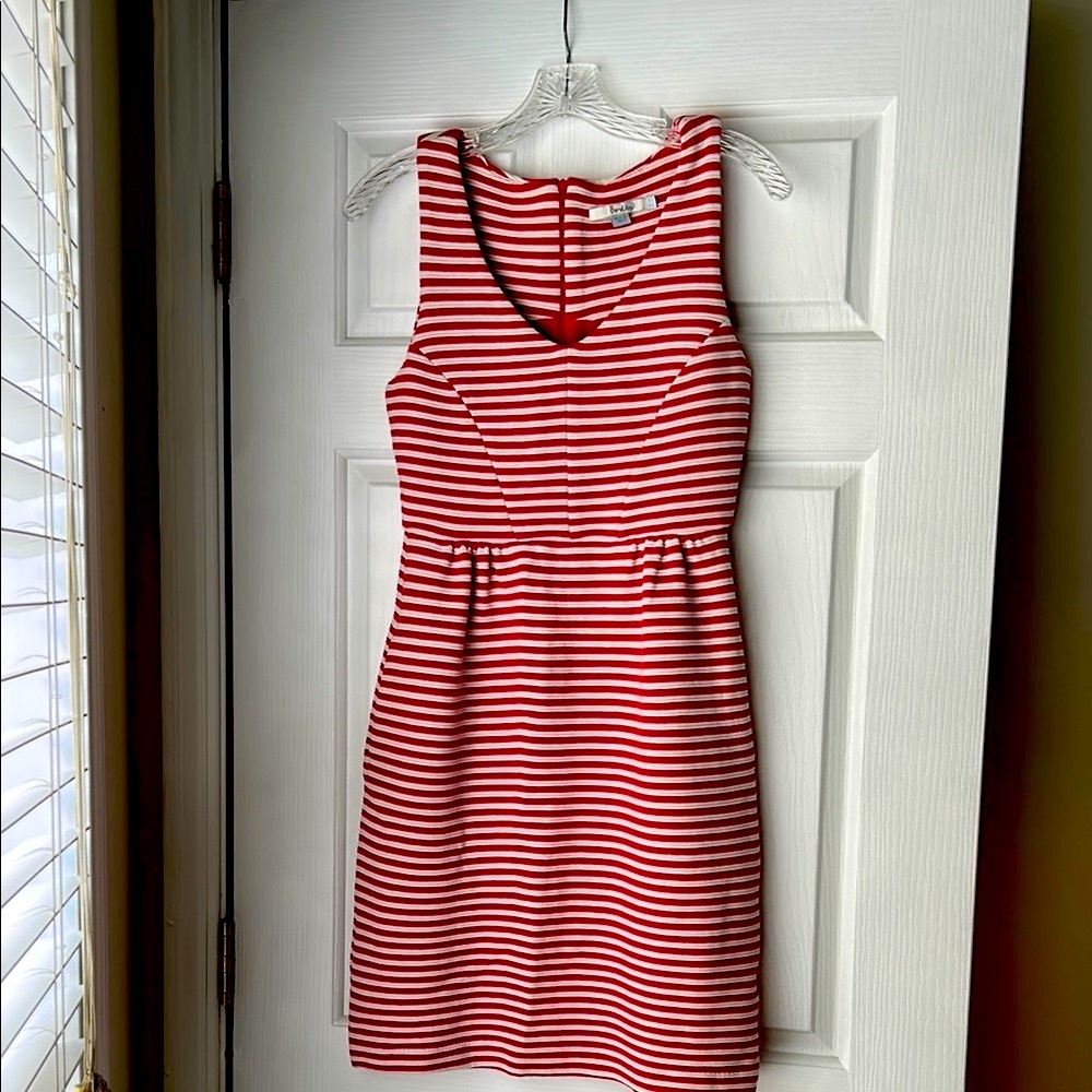 Boden Pink and White Sleeveless Sundress